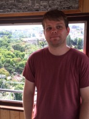 From inside the Wiener Riesenrad, the giant wheel in the Prater. 