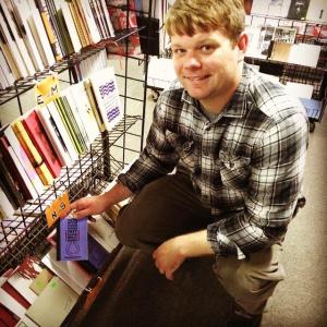 Hanging out with my chapbook at Quimby's, an essential stop for fans of counterculture books in Chicago's Wicker Park.